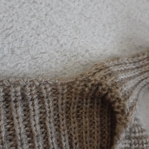 Anthropologie NWT Women's Size S Gray Brown Knit Sweater Cropped Cozy Tank Top - Picture 10 of 11